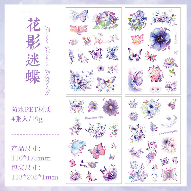 Journal sticker packs (Butterfly and flower)