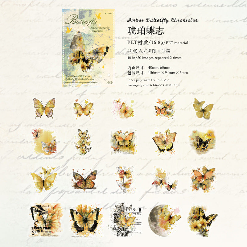 Journal PET sticker packs (Butterfly)