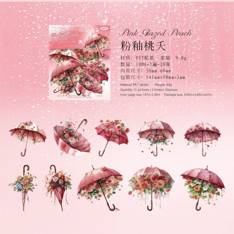 Journal PET sticker packs (Umbrella)