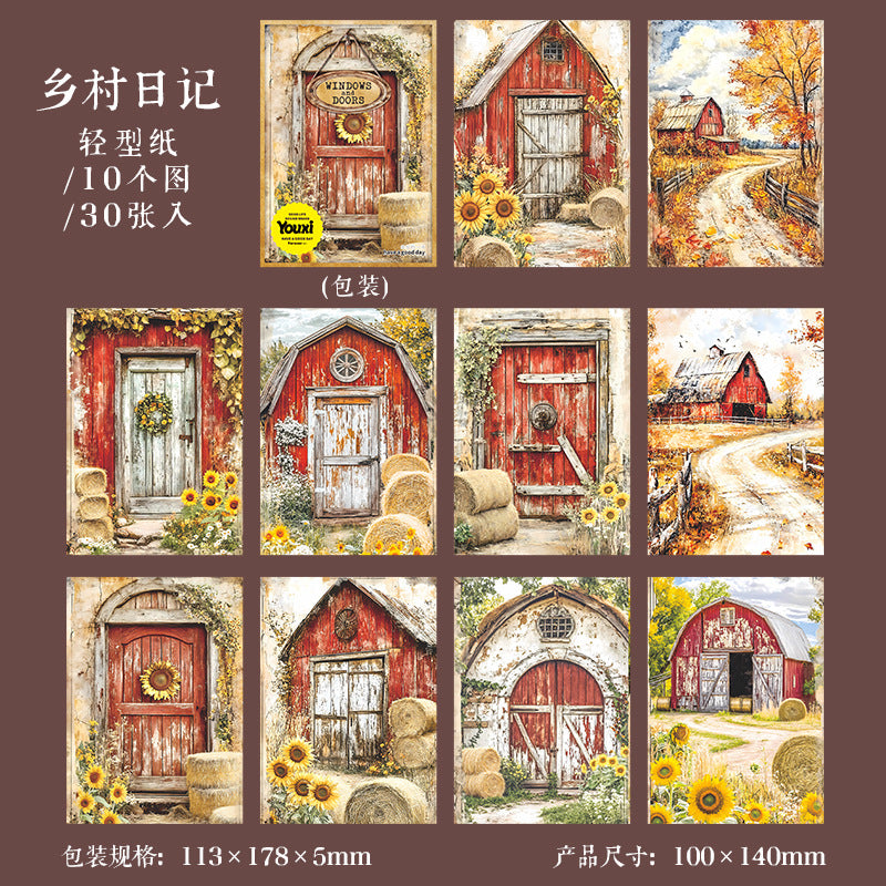 Journal material paper packs (30 sheets/pack)