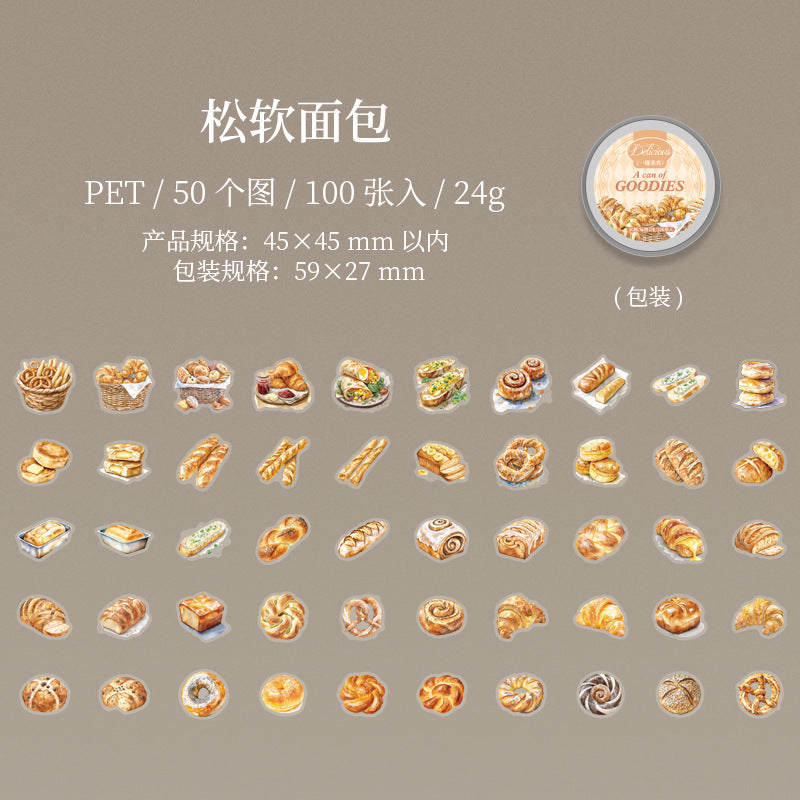 Journal sticker packs (Food Theme) 100pcs/box