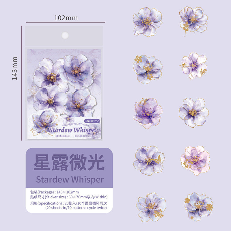 Journal PET sticker packs (Flower)