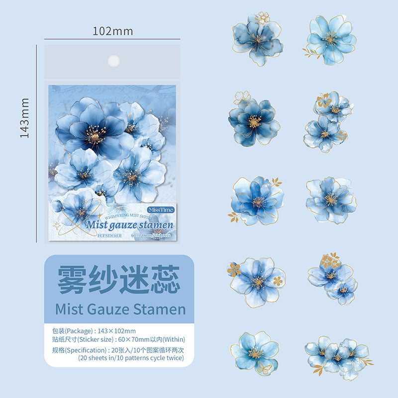 Journal PET sticker packs (Flower)