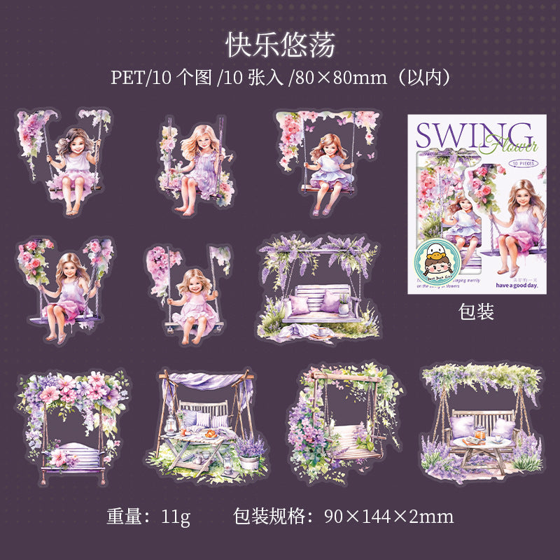 Journal sticker packs (Swing Theme)