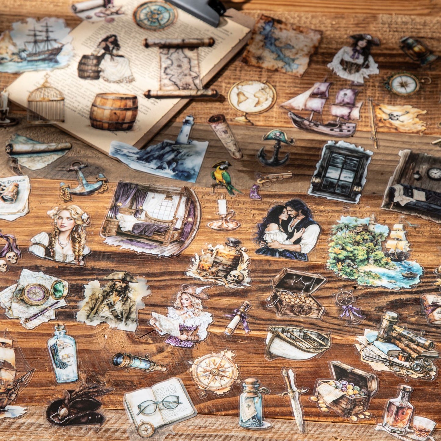 Journal PET sticker packs (Sailing Travel Series)