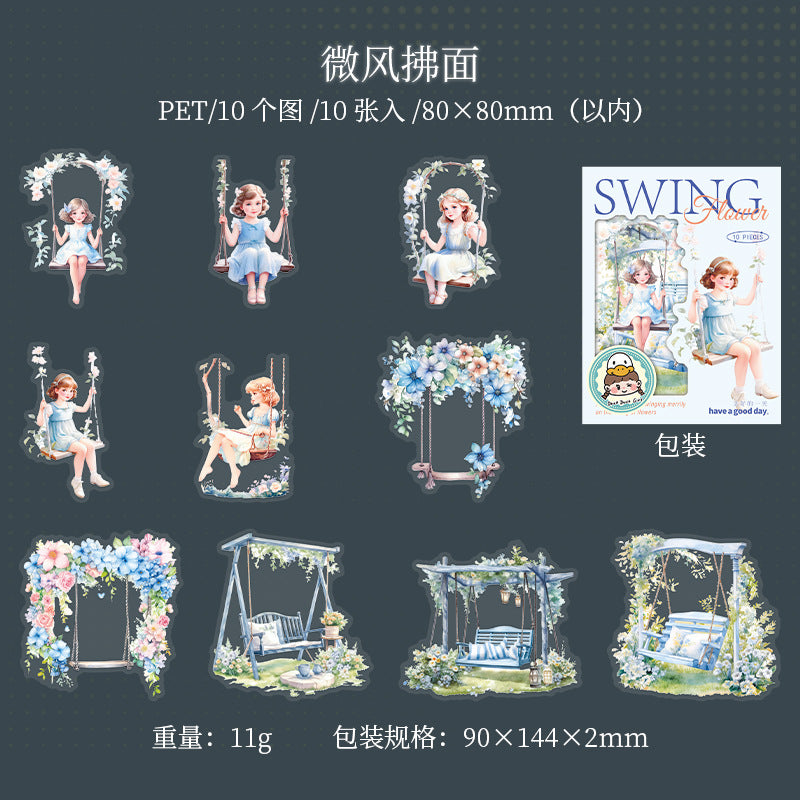 Journal sticker packs (Swing Theme)