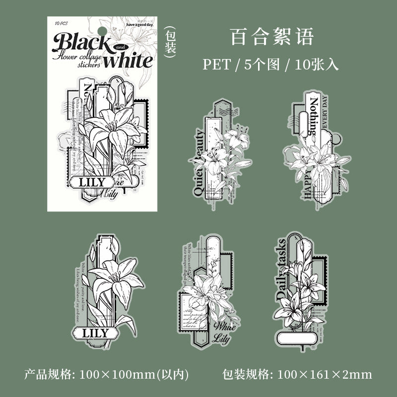 Journal PET sticker packs (10pcs/pack)