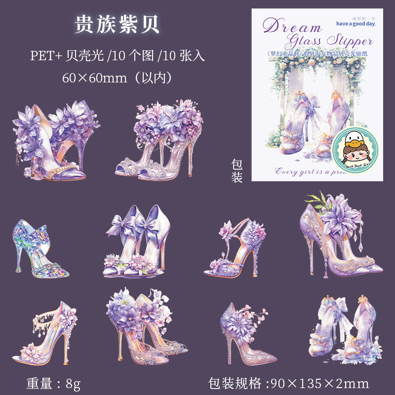Journal sticker packs (Crystal Slippers)