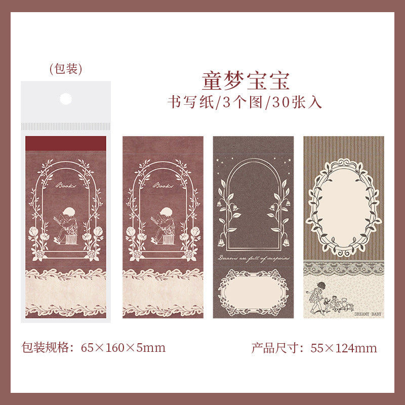 Notepad (Fairy Tale Series) 5.5*12.4cm (30sheets/pack)