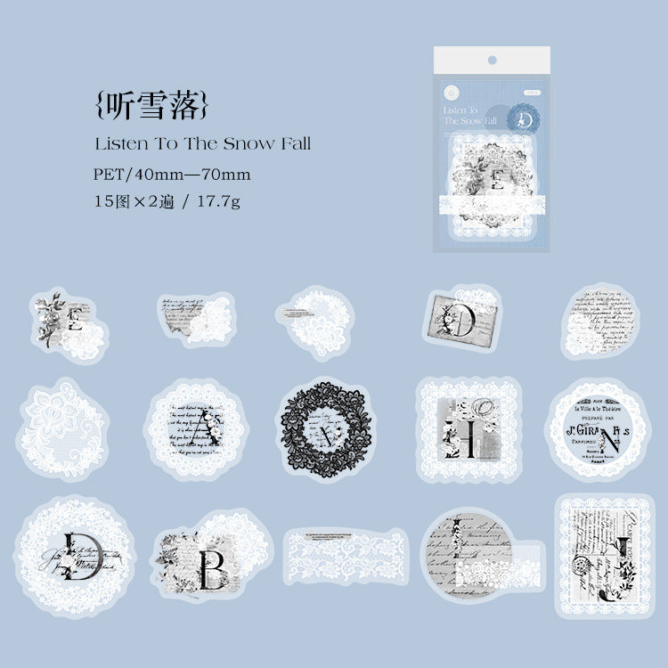 Journal PET sticker packs (30pcs/pack)