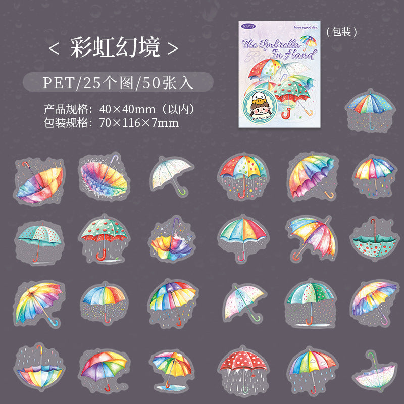 Journal PET sticker packs (Umbrella)