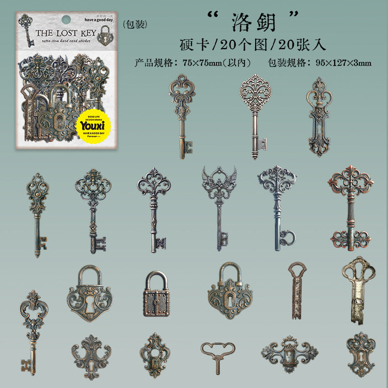 Journal hard card sticker packs