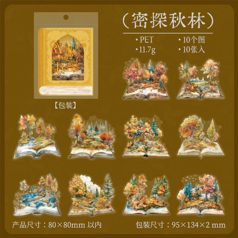 Journal sticker packs (The world of books)