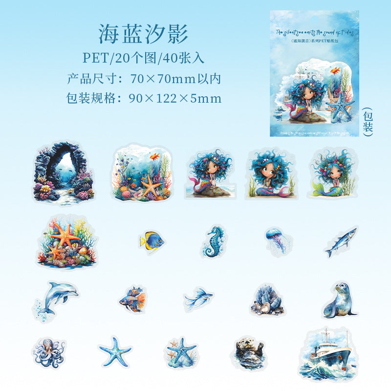 Journal PET sticker packs (Sea)