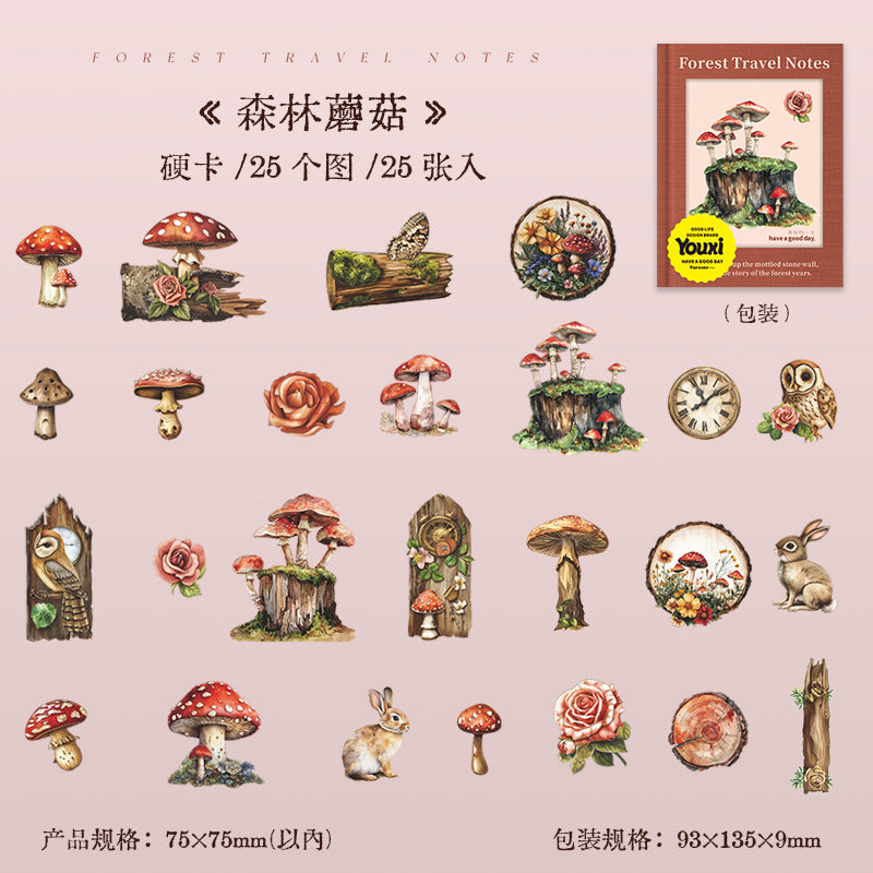 Journal hard card sticker packs