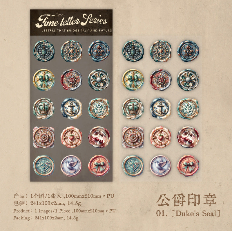 Journal sticker packs (Wax seal theme)