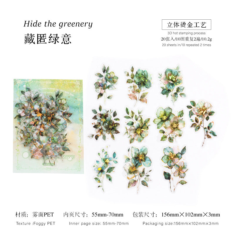 Journal PET sticker packs (Flower)