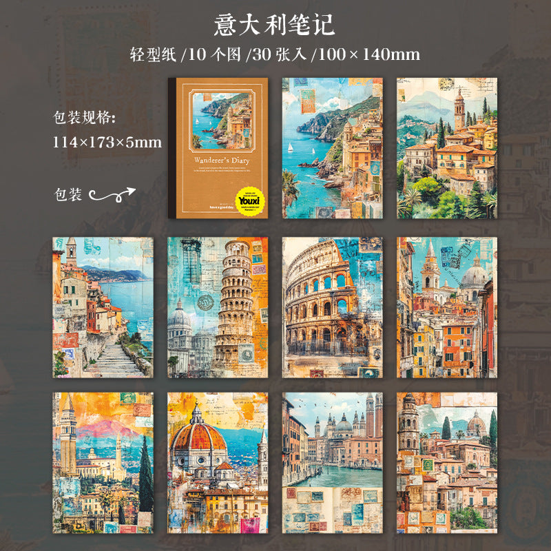 Journal paper packs (Travel scenery)