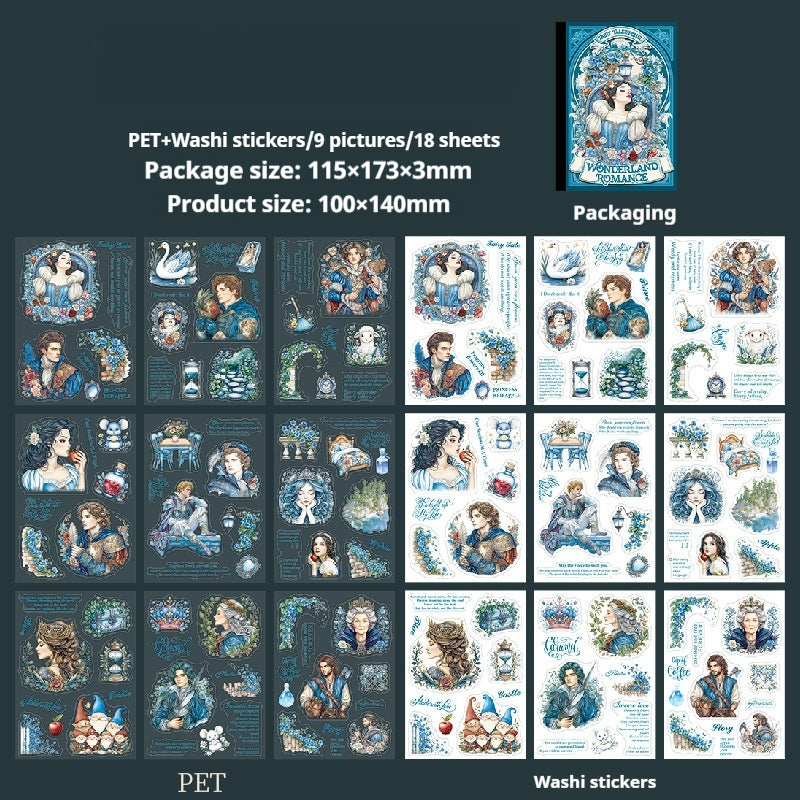 Journal sticker books (Fairy Tale Theme)