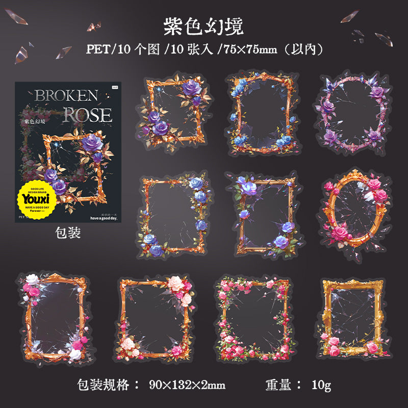 Journal sticker packs (Rose Mirror)