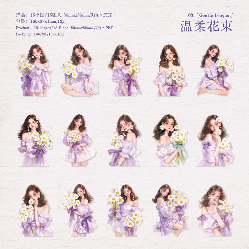 Journal PET sticker packs (Girls)