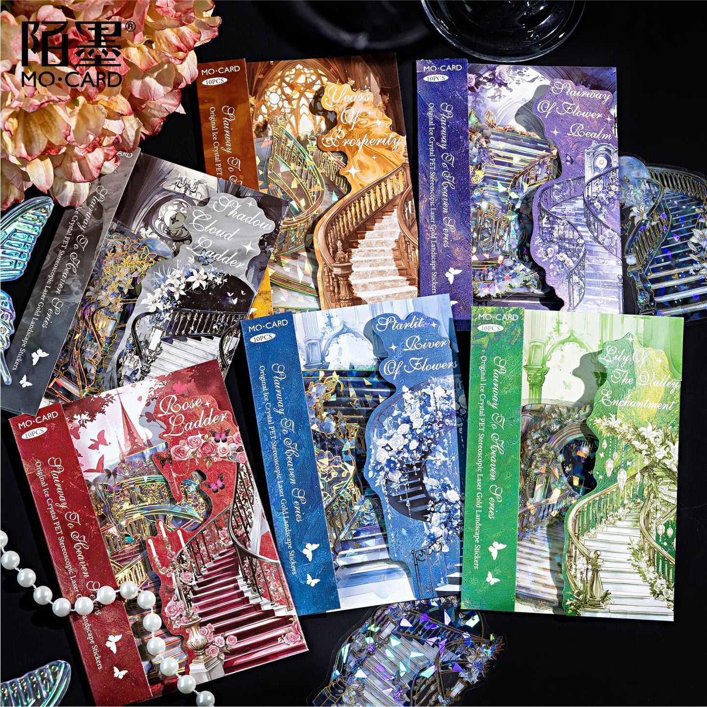 Journal sticker packs (Rose Stairs)