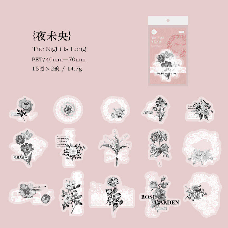 Journal PET sticker packs (30pcs/pack)