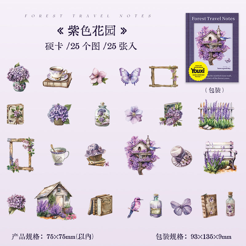 Journal hard card sticker packs