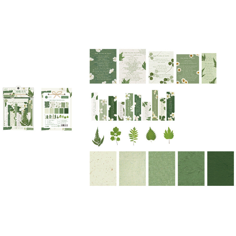 Retro journal material packs