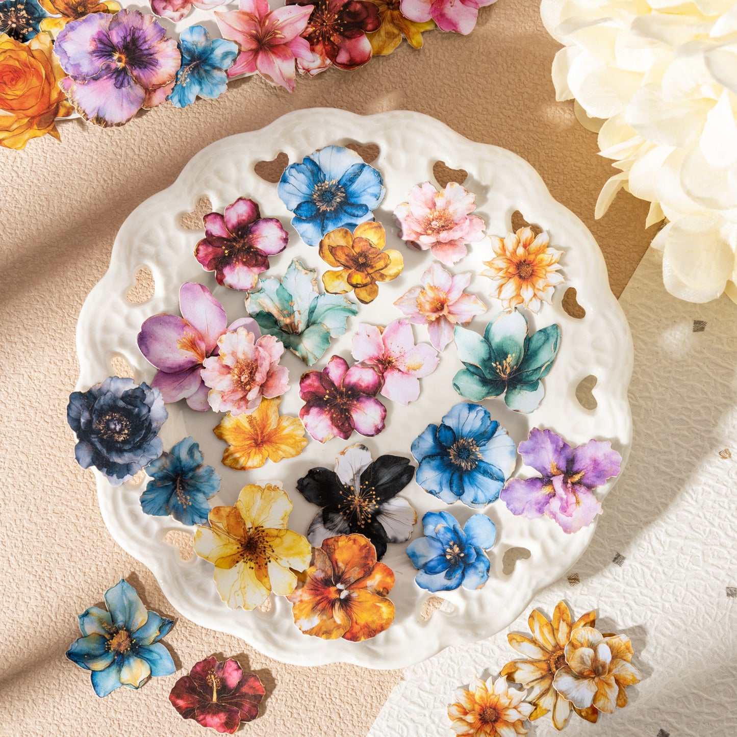 Journal hard card sticker packs (flower)