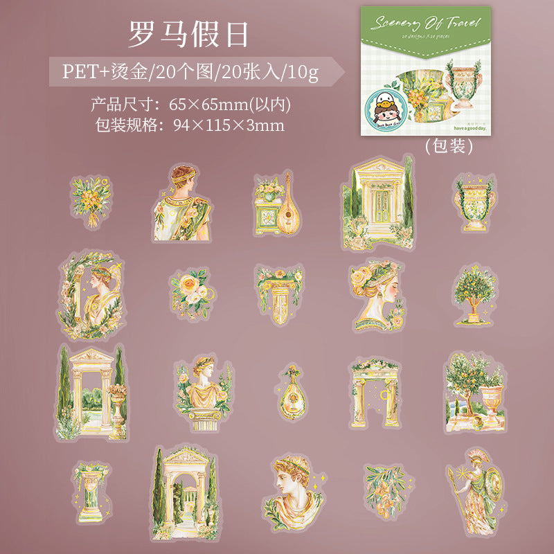 Journal sticker packs (The scenery of the residence)