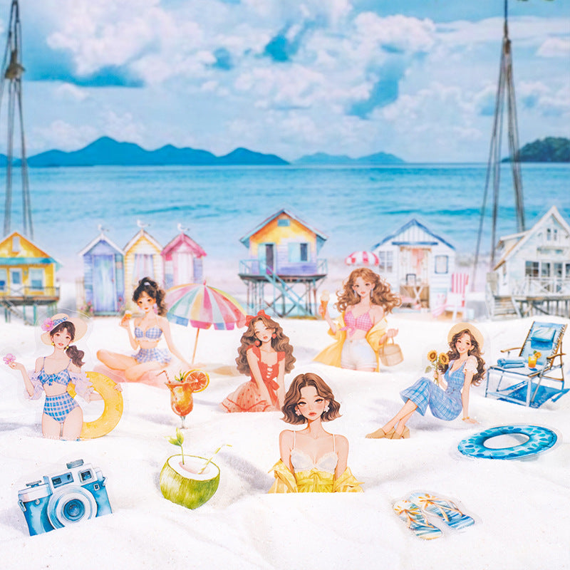 Journal PET sticker packs (Seaside)