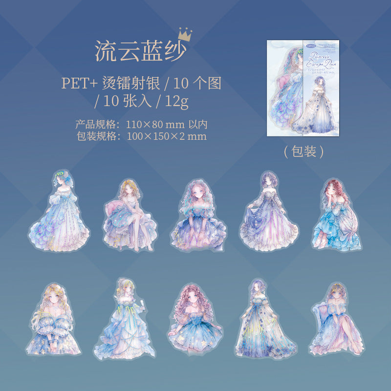 Journal PET sticker packs (Princess)