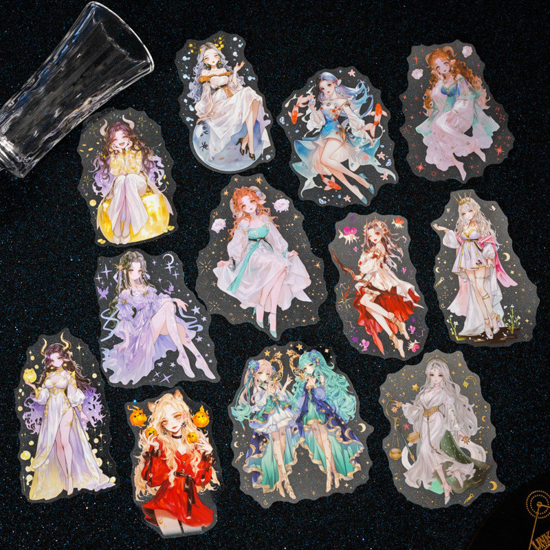 Journal PET sticker pack (12 Constellations)