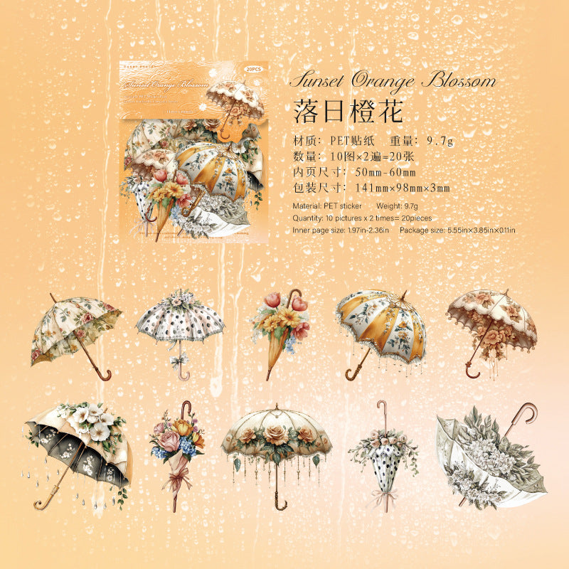 Journal PET sticker packs (Umbrella)