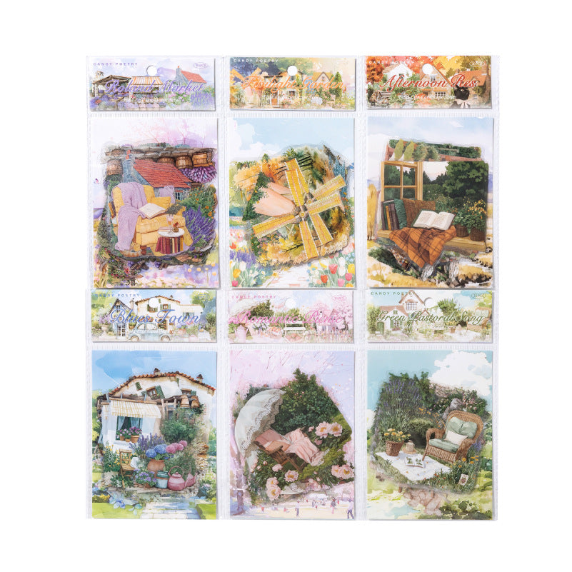 Journal sticker packs (Field life landscape)