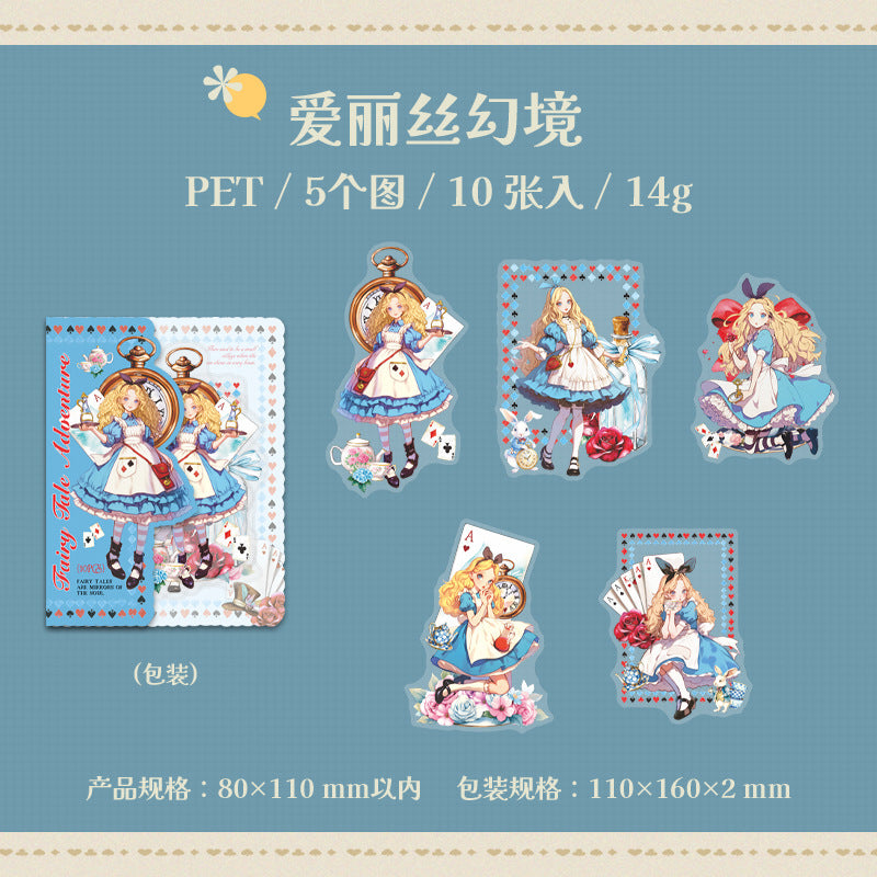 Journal PET sticker packs (Fairy Tale Theme)