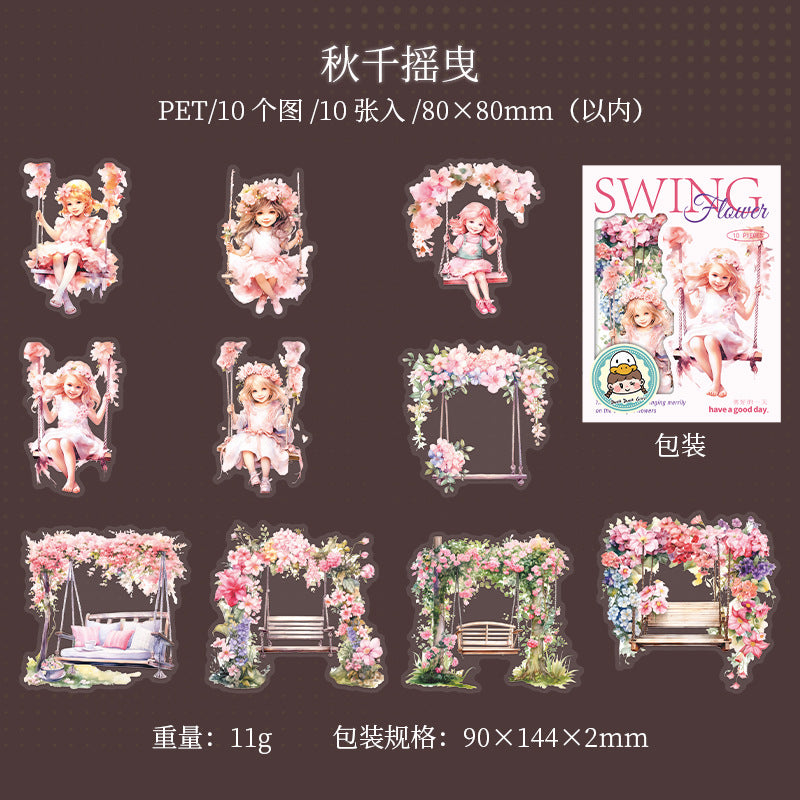 Journal sticker packs (Swing Theme)