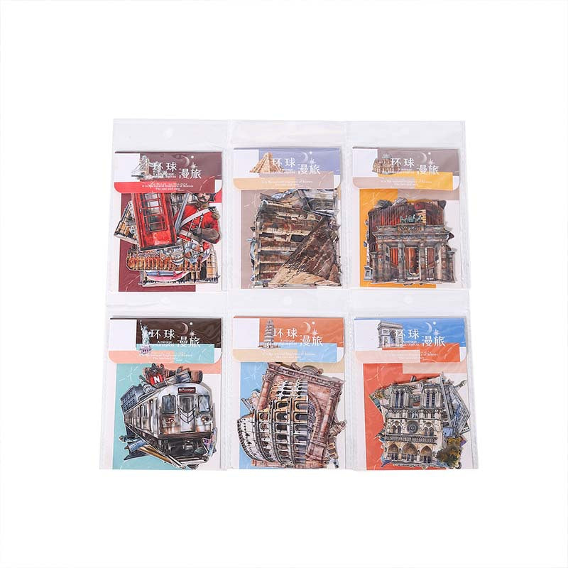 Journal Hard card sticker packs (Travel Theme)