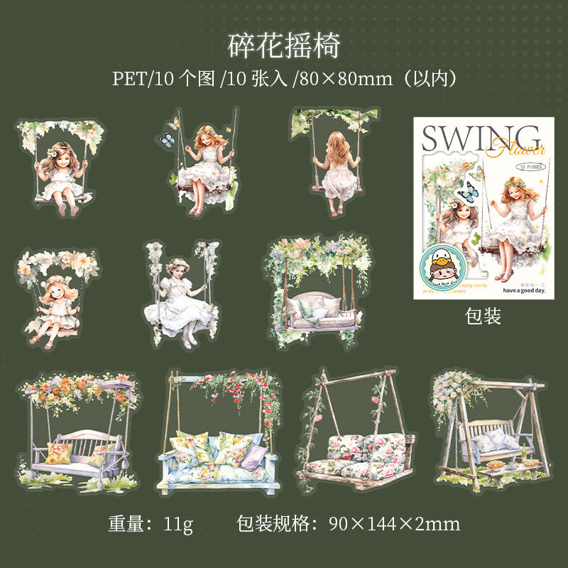 Journal sticker packs (Swing Theme)