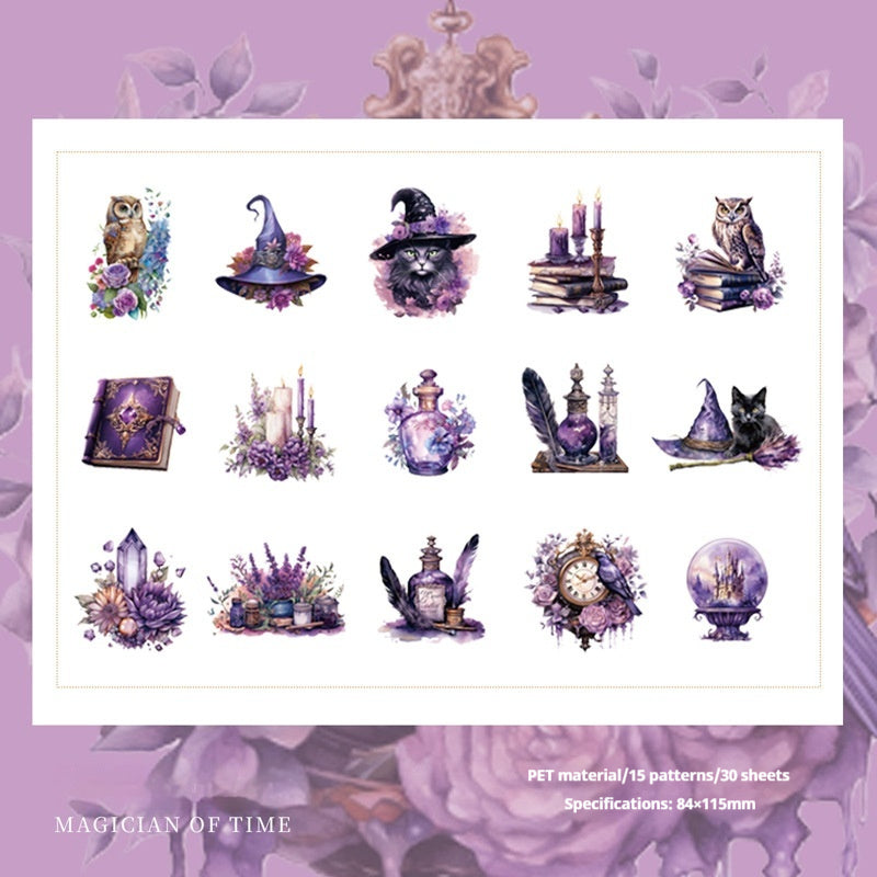 Journal sticker packs (magician of time)