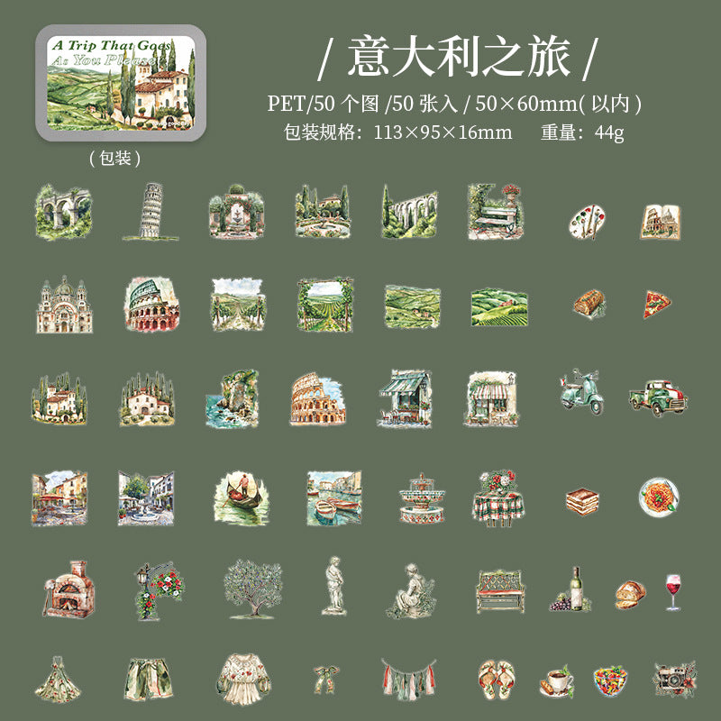 Journal sticker packs (Travel)