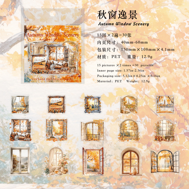 Journal PET sticker packs (Autumn)