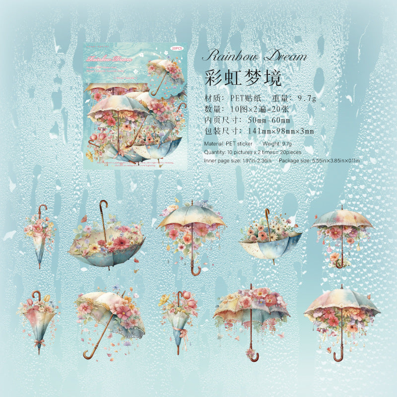 Journal PET sticker packs (Umbrella)