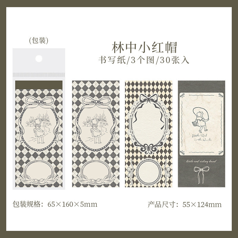 Notepad (Fairy Tale Series) 5.5*12.4cm (30sheets/pack)