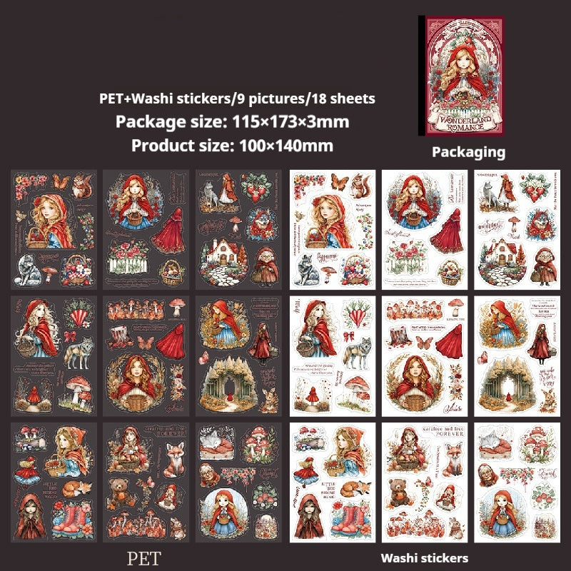 Journal sticker books (Fairy Tale Theme)