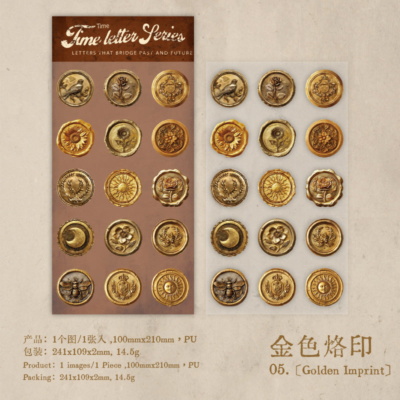 Journal sticker packs (Wax seal theme)