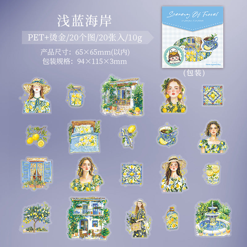 Journal sticker packs (The scenery of the residence)