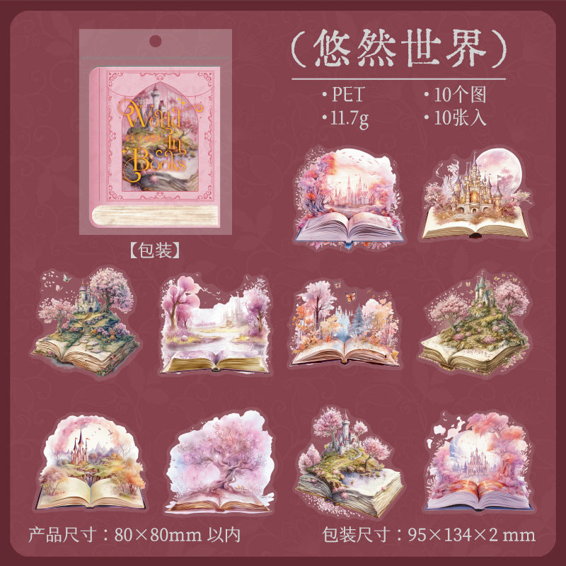 Journal sticker packs (The world of books)