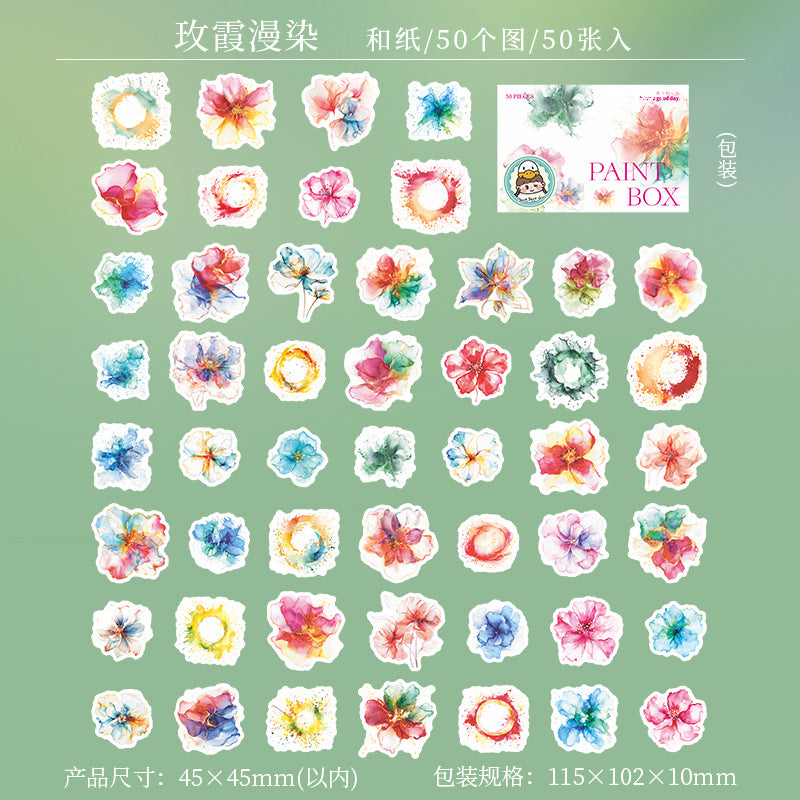 Journal washi sticker packs (Watercolor smudge)